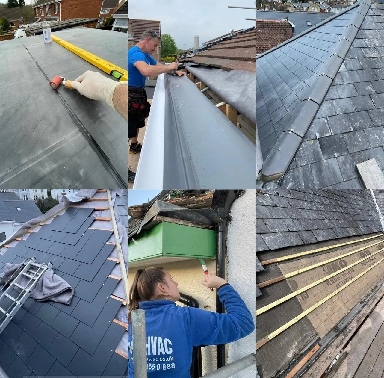 HIGHVAC team carrying out exterior work